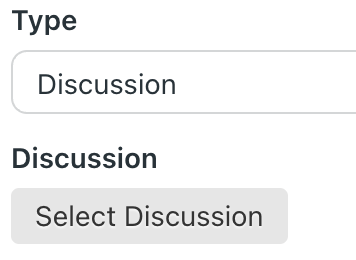 Discussion milestone example. 